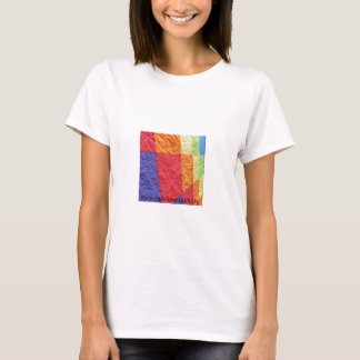 Behållalugn och täcke på tee shirt