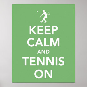 Behållalugn och tennis på tryck