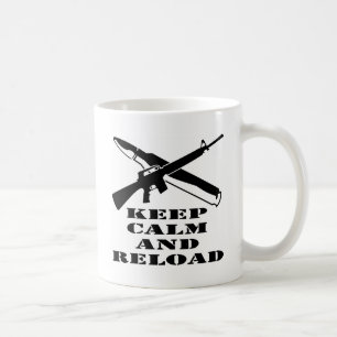 Behållalugn och tillbakaläggande för AR-15 M-16 Kaffemugg