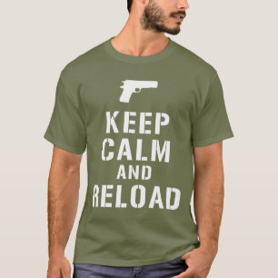 Behållalugn och tillbakaläggande tee shirt