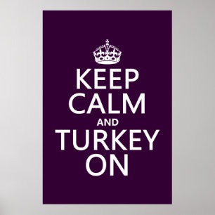 Behållalugn och Turkiet på (julen) Poster