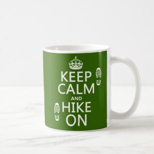 Behållalugn och vandring på (någon bakgrundsfä kaffemugg