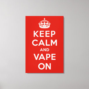 Behållalugn och Vape på Canvastryck