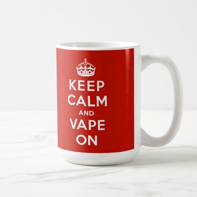 Behållalugn och Vape på Kaffemugg (Höger)