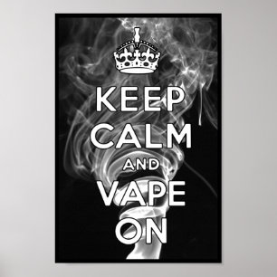 Behållalugn och Vape på Poster