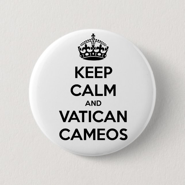 Behållalugn och Vatican Cameos Knapp (Framsida)