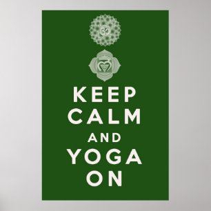 Behållalugn och Yoga på Poster