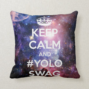 Behållalugn och #yoloswag kudde