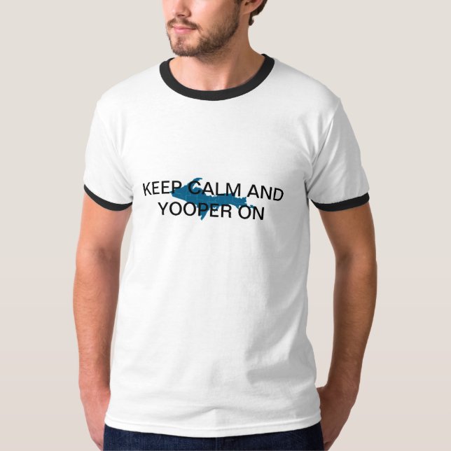 Behållalugn och Yooper på T-shirt (Framsida)