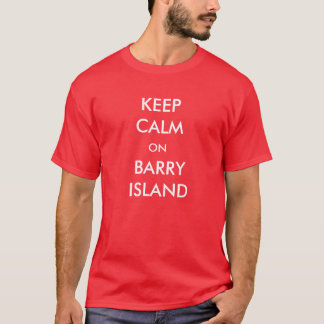 Behållalugn på den Barry ön T-shirt