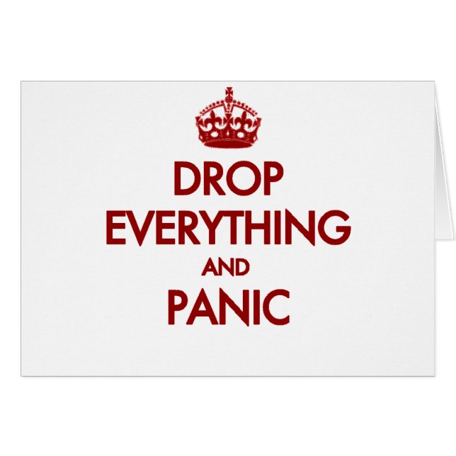 Behållalugn? Pfft! Hälsningskort (Framsidan Horizontal)