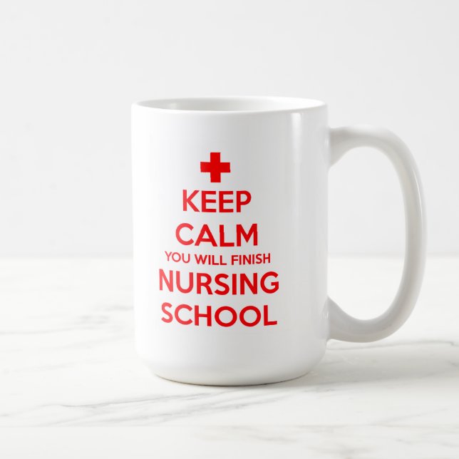 Behållalugn ska du fullföljandesjukvård skolar kaffemugg (Höger)