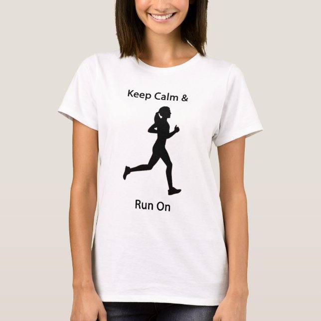 Behållalugn & springa på t shirt (Framsida)