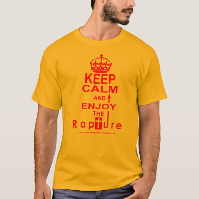 Behållalugn - tyck om rapturen t shirt (Framsida)