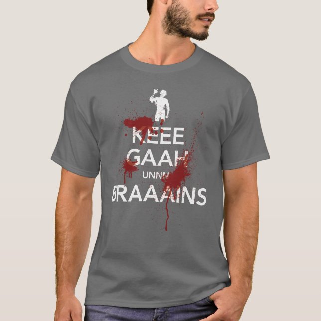 Behållalugn - Zombieversion - unisex- T-tröja Tee Shirt (Framsida)
