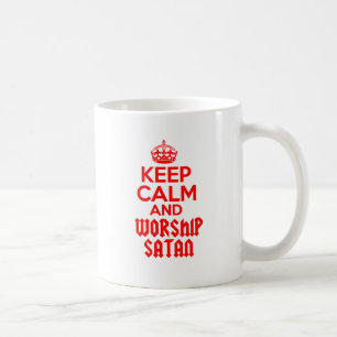 Behållalugndyrkan Satan Kaffemugg
