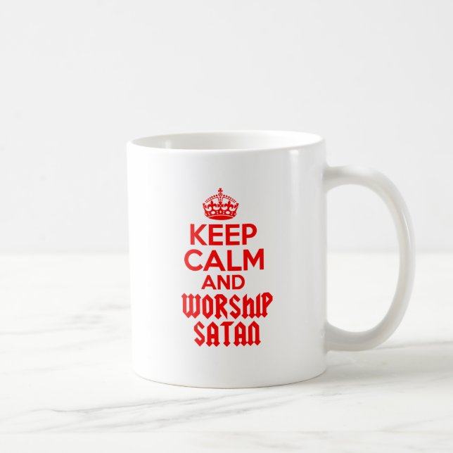 Behållalugndyrkan Satan Kaffemugg (Höger)