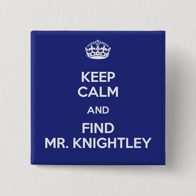 Behållalugnfynd Herr Knightley Emma Jane Austen Knapp (Framsida)