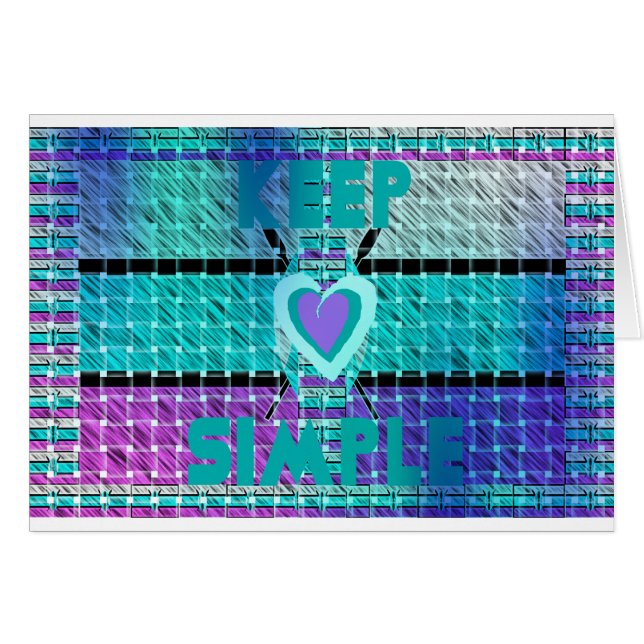 Behållan är enkel hälsningskort (Framsidan Horizontal)