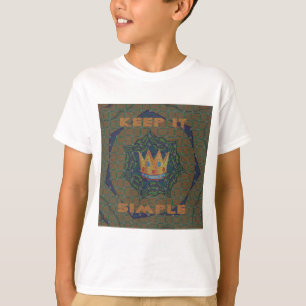 Behållan är enkel: Royalet Clarity Mönster Design T-shirt
