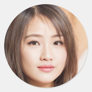 Behållan är verklig runt klistermärke