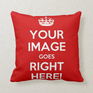 Behållan bäst lugnaa Pillow* med kvadrerar bilde Kudde