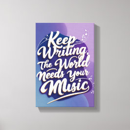 Behållan behöver din musik, alternativ 2 canvastryck