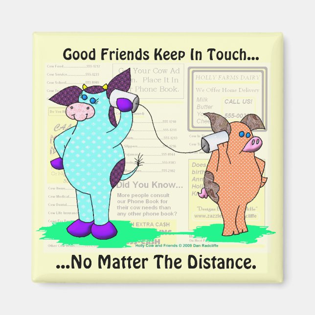 Behållan bra Friends in Touch Magnet (Framsidan)