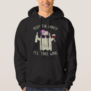 Behållan Candy Ill ta Vin Ghost Gift Funny Hoodie