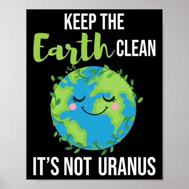 Behållan Earth Clean - Environmental Protection Ea Poster (Framsidan)