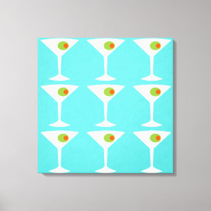 Behållan "Em Coming Martini Stretched Canvas