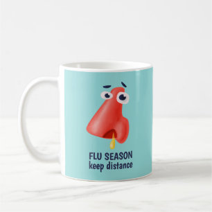 Behållan för influensasäsongen Avstånd Runny Nose Kaffemugg