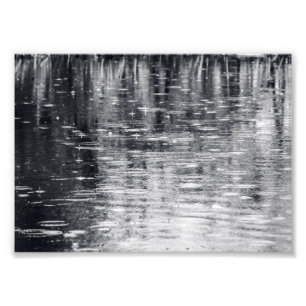 Behållan för regn faller - fototryck