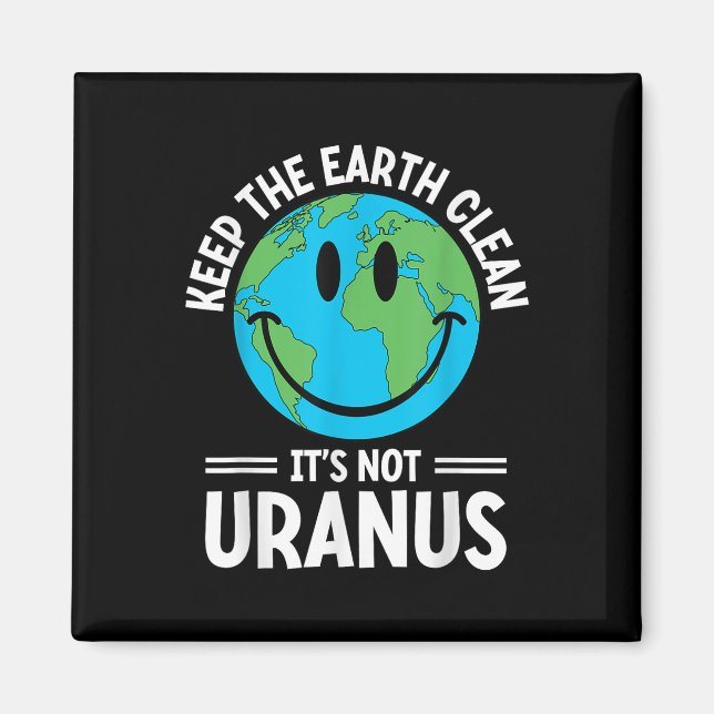 Behållan Jorden rengör inte uranus Environmentali Magnet (Framsidan)