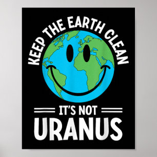 Behållan Jorden rengör inte uranus Environmentali Poster