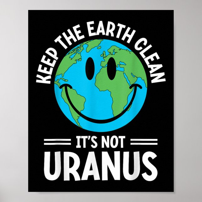 Behållan Jorden rengör inte uranus Environmentali Poster (Framsidan)