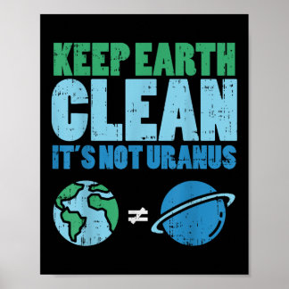 Behållan Jorden rengör inte uranus Shirt-nuny Ea Poster