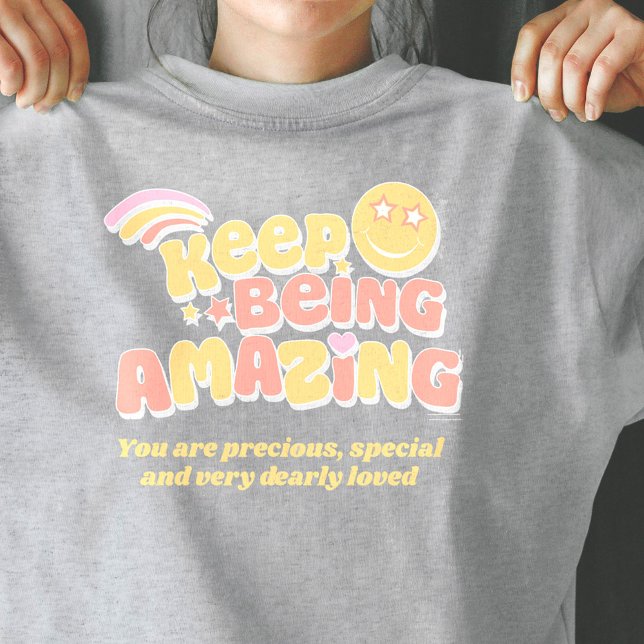 Behållan Preppy är fantastisk slogan smilie ansikt T Shirt (Skapare uppladdad)