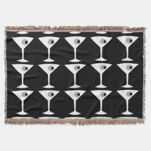 Behållan 't&ommar Martini Throw Blanket (b&w) Mysfilt