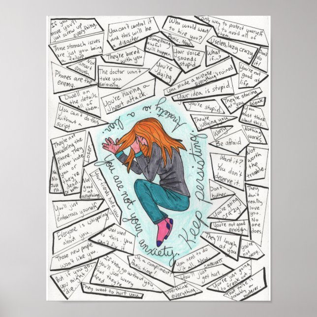 Behållans beständiga (oro) 11 x 14 poster (Framsidan)