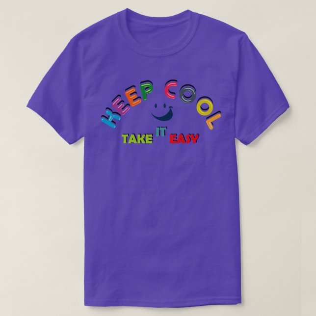 behållans coola tar det lätt för barn t shirt (Design framsida)