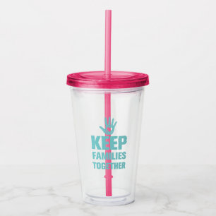 Behållans familjer tillsammans take away mugg