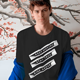 Behållans Flytta Håll dig Stiga upp ovanför | Moti T Shirt