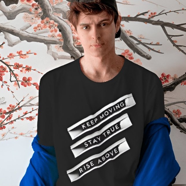 Behållans Flytta Håll dig Stiga upp ovanför | Moti T Shirt (Skapare uppladdad)