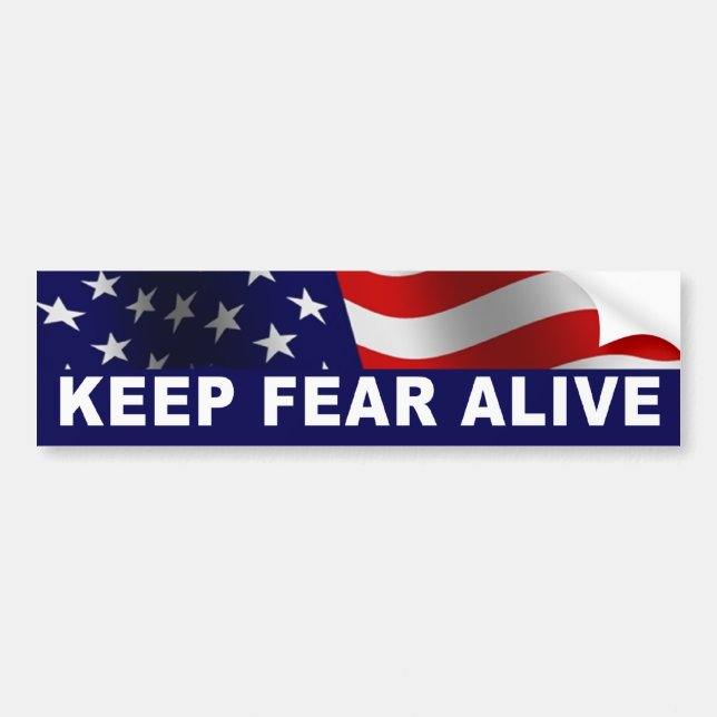 Behållans fruktan Alive Bumper Sticker Bildekal (Framsidan)