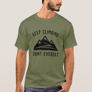 Behållans grönt för klätterberget Everest bergs lo T Shirt