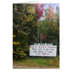 behållans grönt hälsningskort