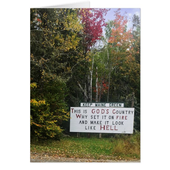 behållans grönt hälsningskort (Framsidan)