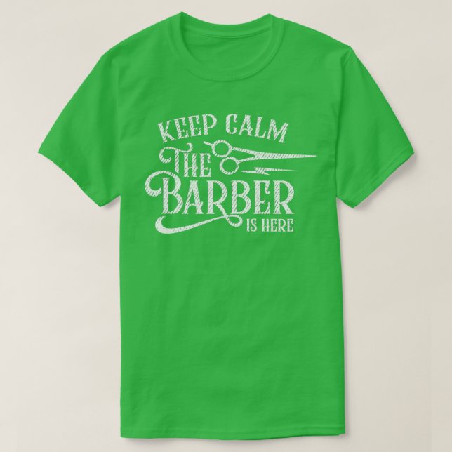 Behållans Lugn Barber är här 5 T Shirt (Design framsida)