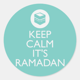behållans lugn dess ramadanturkos runt klistermärke